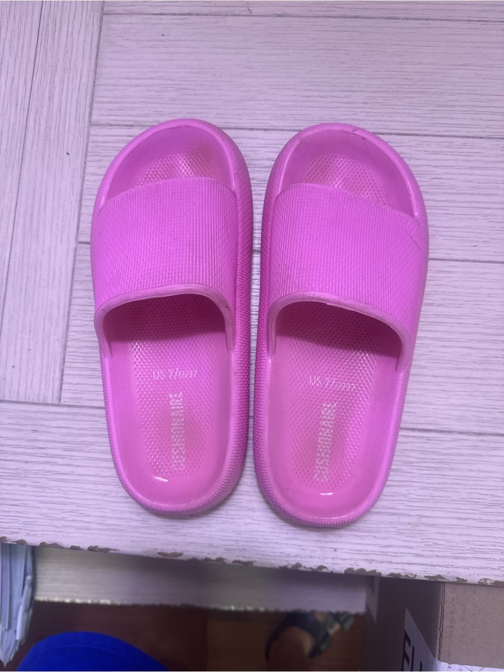 Women's Pink Slide Sandals - Casual Slip-On Comfort